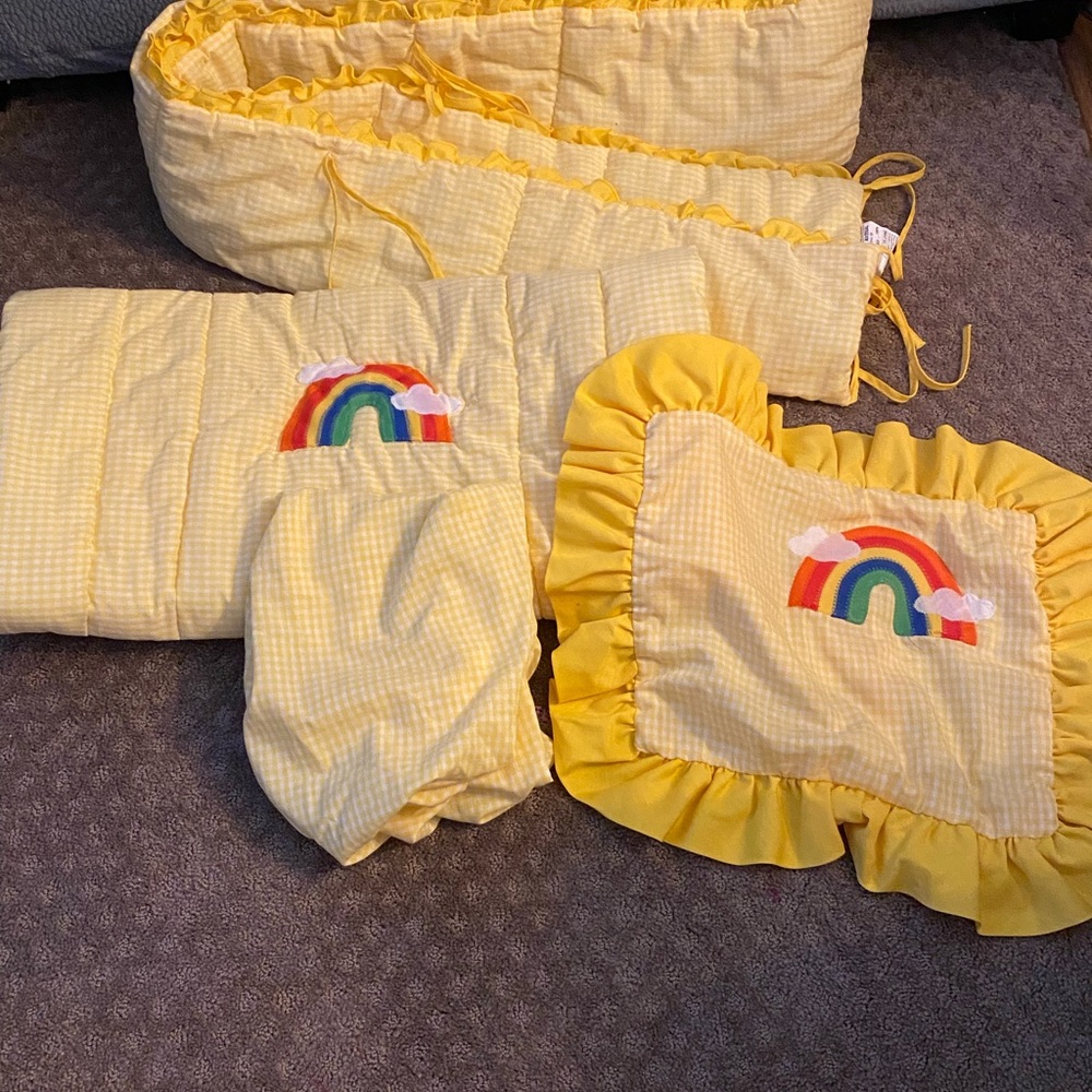 Yellow Rainbow Bedding Set